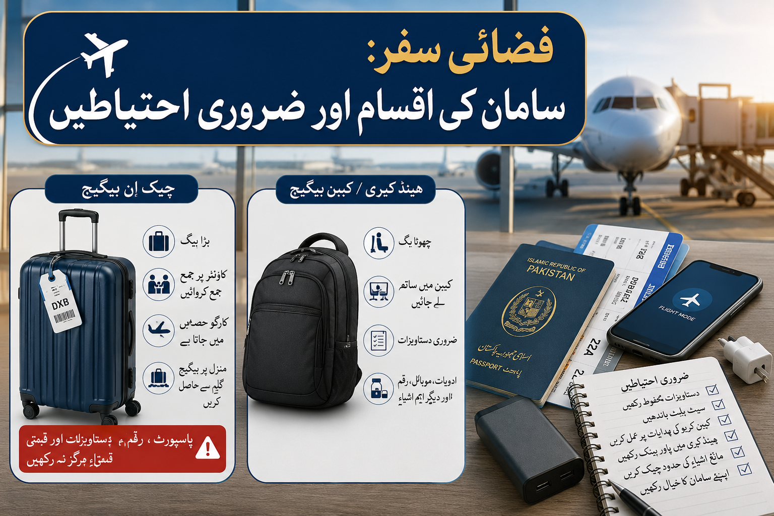 Air Travel: Types of Baggage & Essential Precautions